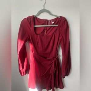 Princess Polly Maroon Dress
